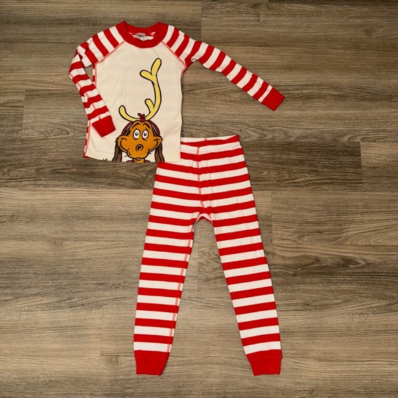 Hanna Andersson Other - Hanna Andersson Dr. Seuss Grinch Max Pajama Set 100% Organic Cotton Size 5T